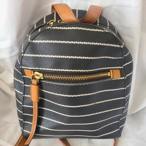 Fossil Striped Megan Backpack - Picture 1 of 9